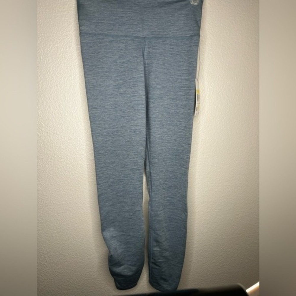 Nike Yoga Ruched Hem Leggings Blue High Rise Training Pants Women's Small NWT